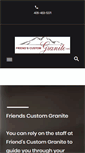 Mobile Screenshot of friends-custom-granite.com