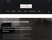 Tablet Screenshot of friends-custom-granite.com